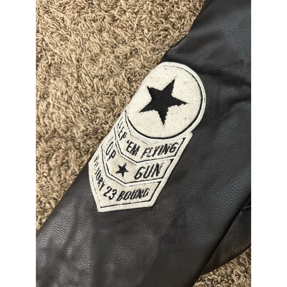 Rare TOP GUN Men's The Flying Legend Black And White Jacket Size US XL